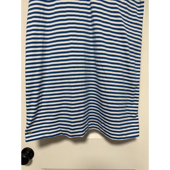 Lilly Pulitzer, Dune UPF 50+ Short Sleeve Dress, Barton Blue St. Tropez, Large - Picture 3 of 9